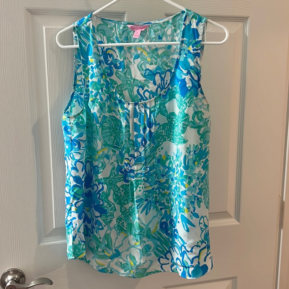 Lilly Pultizer silk tank top